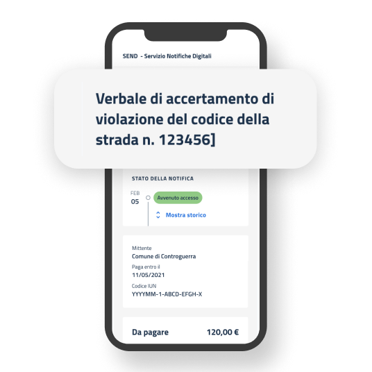 Immagine che descrive Accedi a SEND
