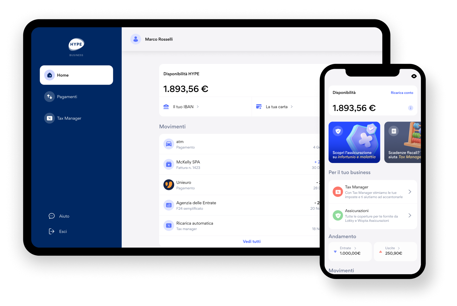 Immagine che descrive Gestisci il tuo conto ovunque tu sia